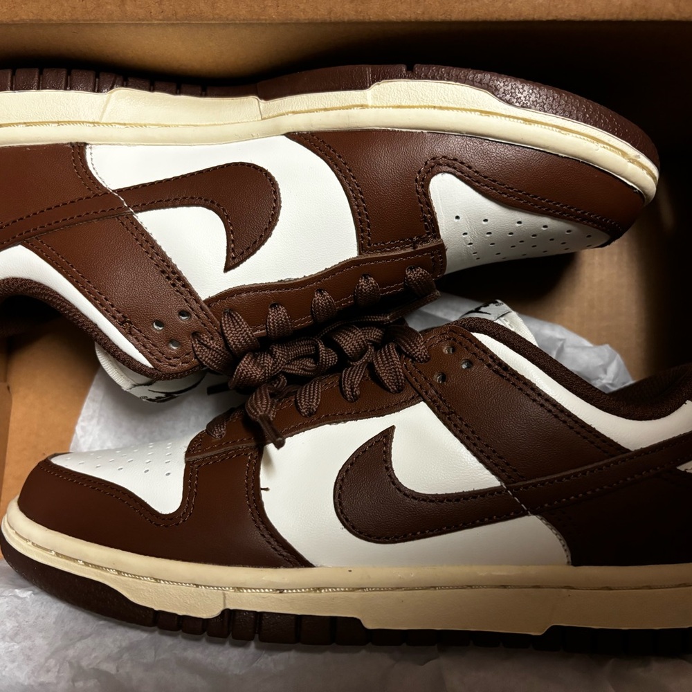 Brown , Cream and White Low Nike Dunks